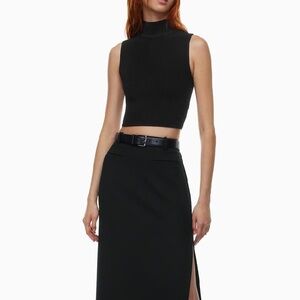 Aritzia Babaton // Sculpt Knit Mockneck Tank